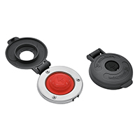 lalizas 600011 Lofrans' Footswitch, w/red button, Grey