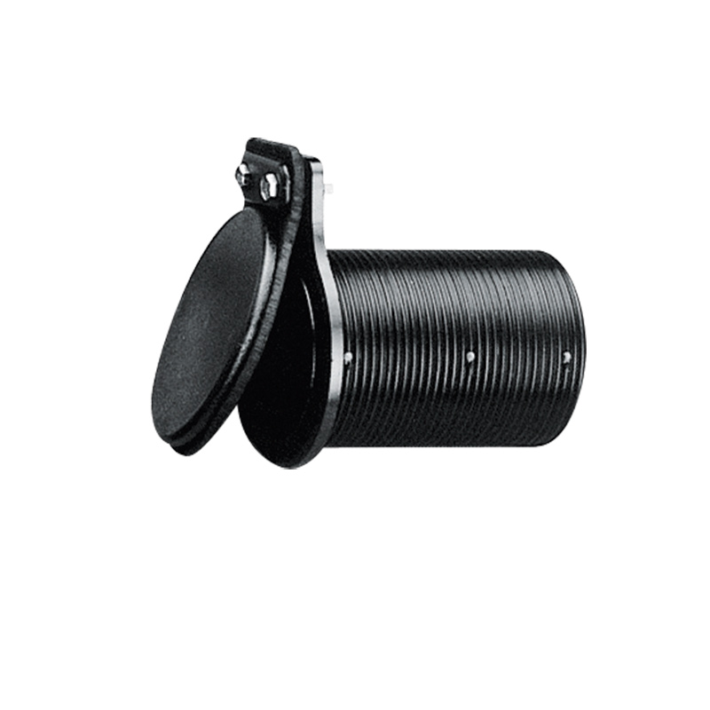 Thru-Hull Ø68mm w/Non-return Valve, L.107mm, Black