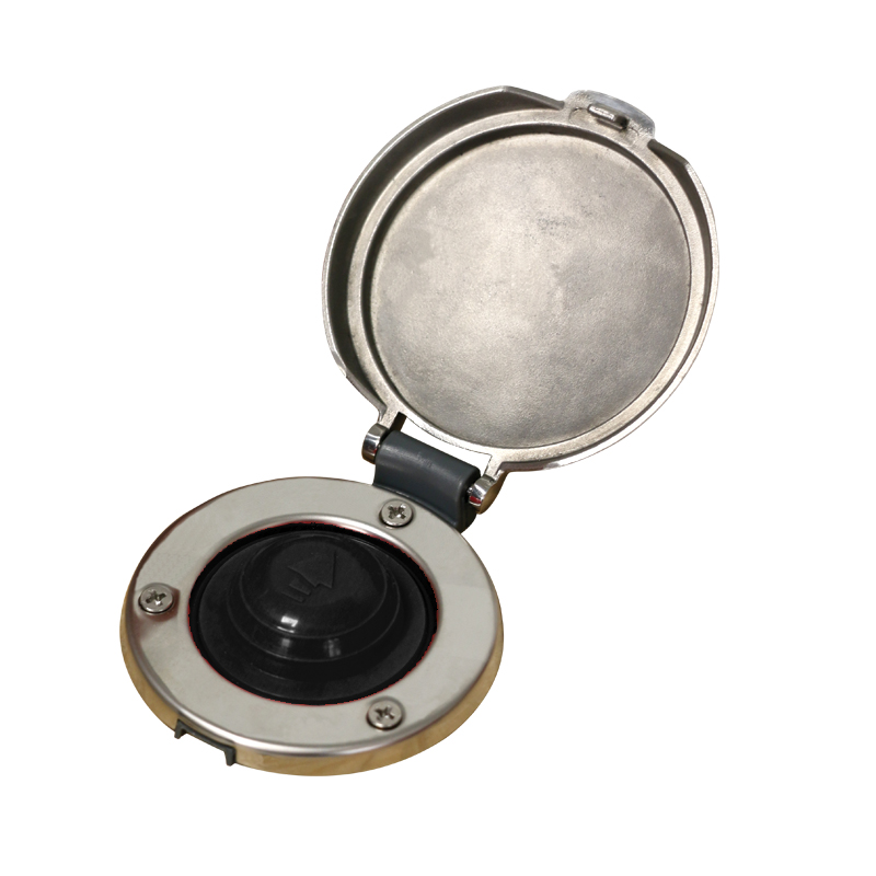 lalizas 636075 Lofrans' Footswitch, Inox, w/black button