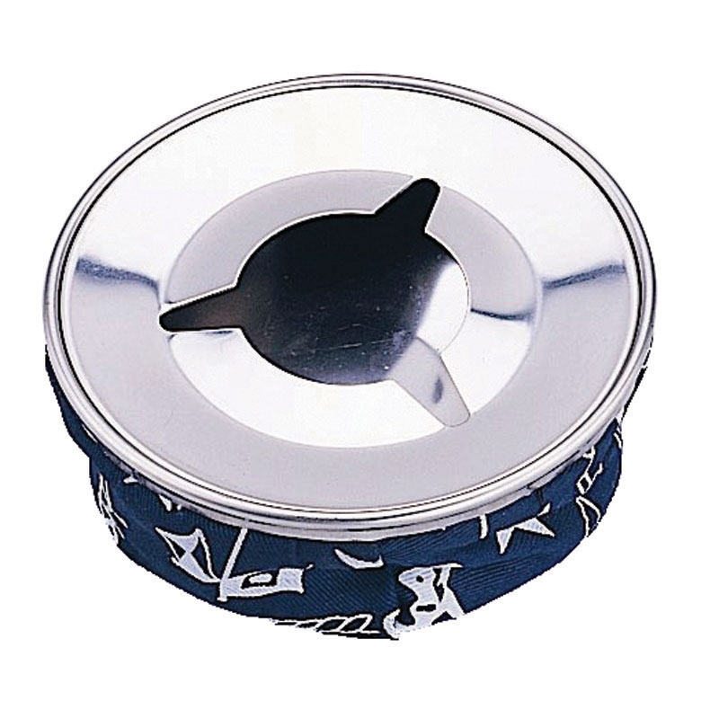 Ashtray INOX 304, Diam. 10cm H 5cm, Blue