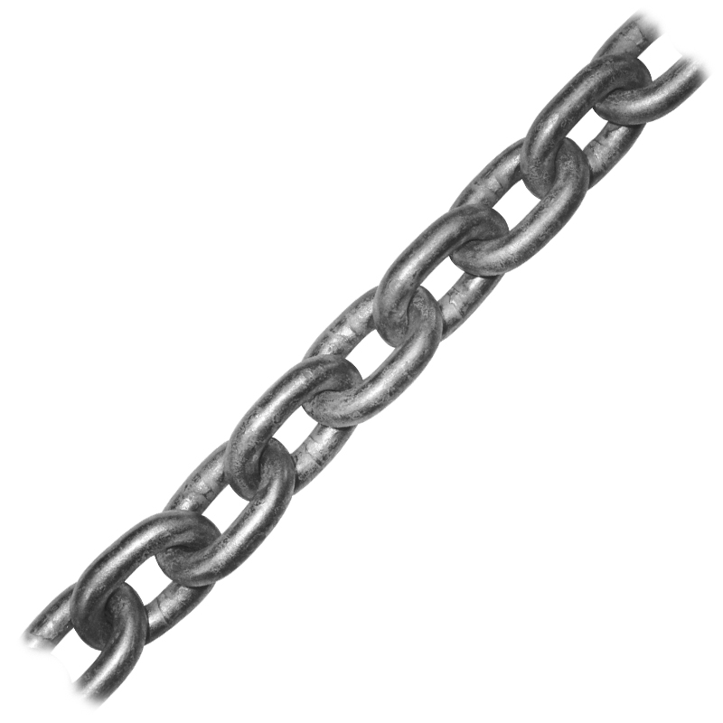 Chain, Hot-Dip Galvanized, DIN5685A, Diam. 5mm, Genovese