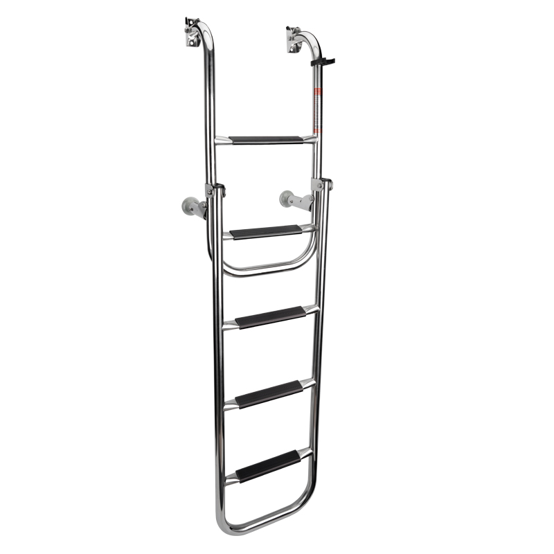 lalizas 70147 Foldable Ladder, 2+3 steps, Inox 316, 90⁰, L1325xW280mm