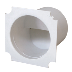 lalizas 70239 EVO Ventilator Connector, 80x80x70mm, White