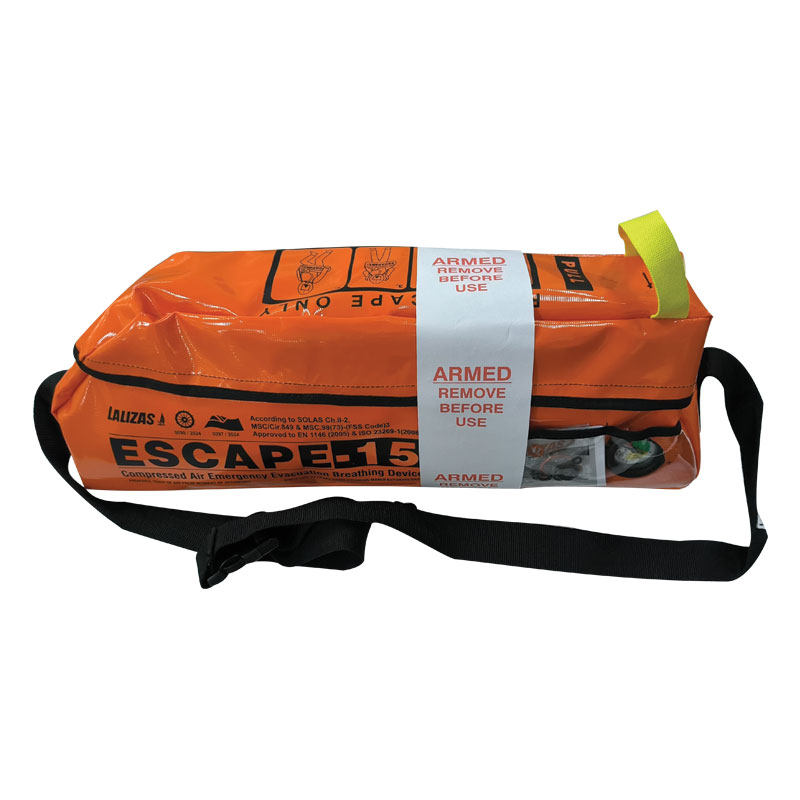 lalizas 703211 LALIZAS Emergency Evacuation Breathing Device ''ESCAPE-15'', SOLAS/MED, Carbon Compos. Cylinder