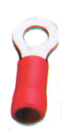 lalizas 70465 Ring Connector, Diam. 4.3mm, red, for 0,25-1,5mm2 wire (50 pcs)