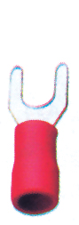 lalizas 70485 Flanged Space Connector, Diam. 4.3mm, red, for 0,25-1,5mm2 wire (50 pcs)