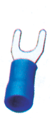 lalizas 70486 Flanged Space Connector, Diam. 4.3mm, blue, for 1-2,5mm2 wire (40 pcs)