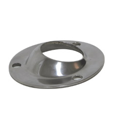 lalizas 70607 Round base  60°, Inox 316, Rail ø 22mm, Base ø 57mm