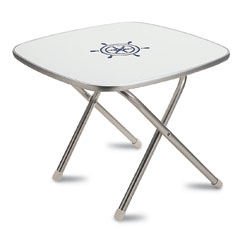 lalizas 70940 Aluminum table melamine top, 61Χ61cm