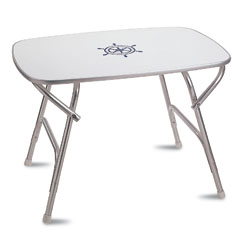 lalizas 70941 Aluminum table melamine top, 60Χ88cm