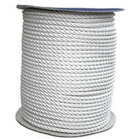lalizas 71742 CABO Mooring Rope, three stranded double twisted, Diam. 32mm, white