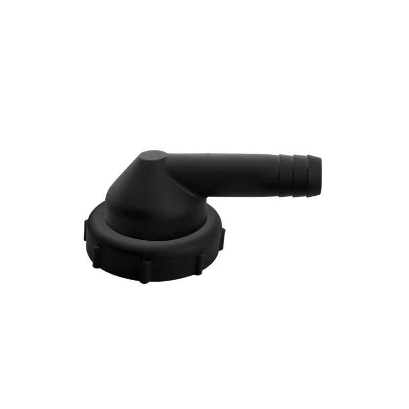 lalizas 72134 "Outlet Elbow Fitting,for Ø 12mm hose,1 1/2" thread tightening ring,black"