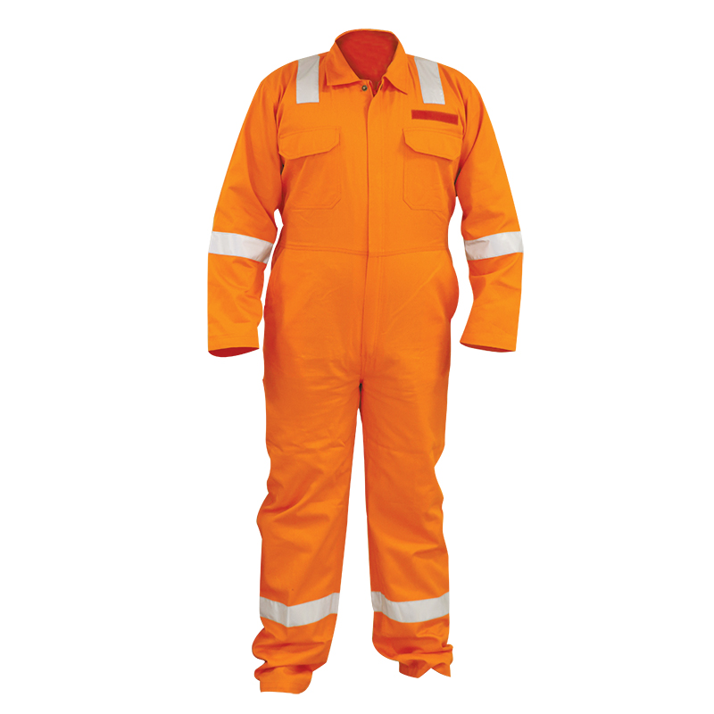 lalizas 72637 Workwear coverall, orange, cotton 200gsm, size Small