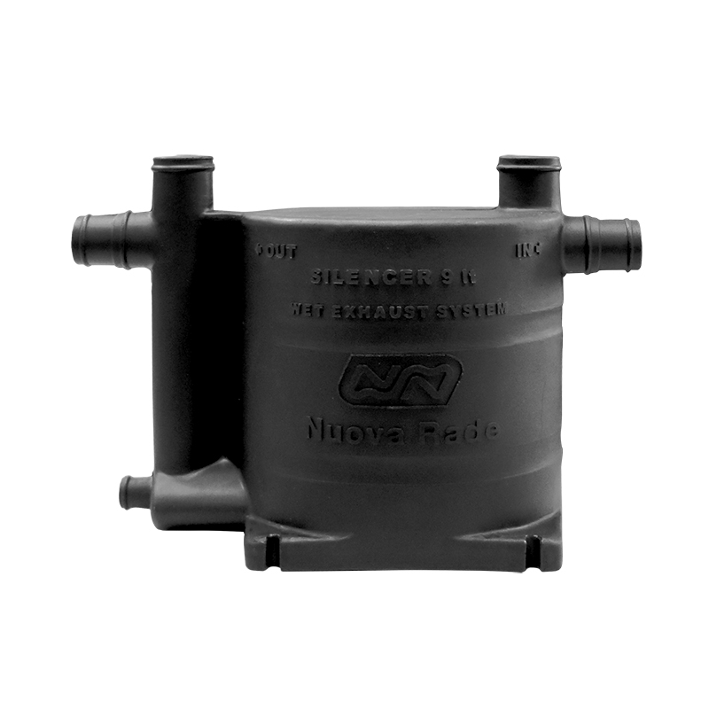 lalizas 73596 Boat Waterlock and Exhaust Silencer 9L, Oval, Black