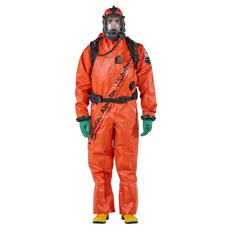 lalizas 74520 Chemical Suit "Gas Tight, AlphaTec, TR, Light Type", L, Orange