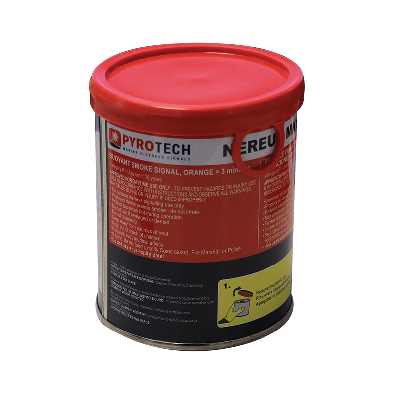 lalizas 74694 PYROTECH Buoyant Smoke Signal, SOLAS/MED/USCG, Orange