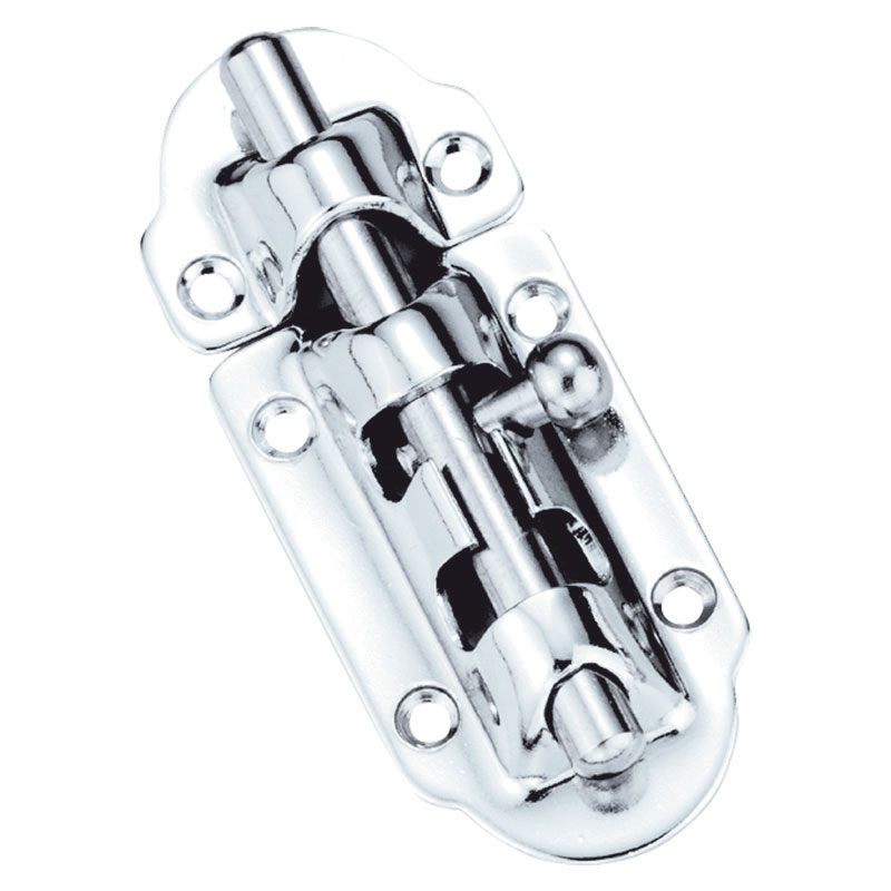 Barrel Bolt, Chrome Plated Brass, 3''