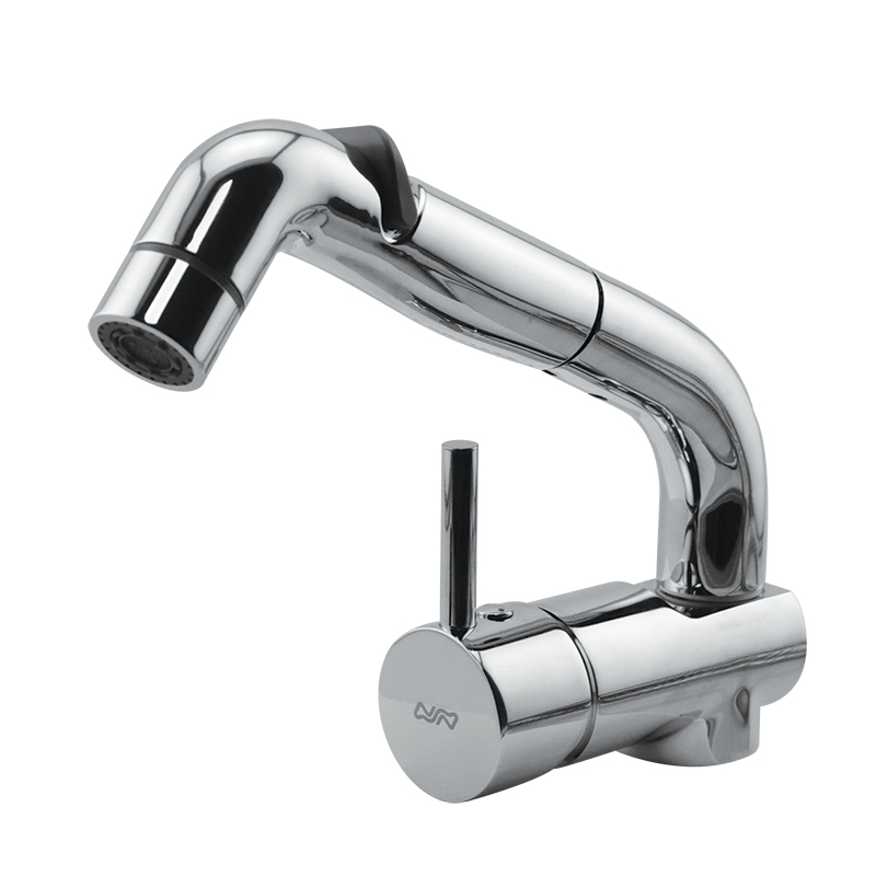 lalizas 75048 CASCATA Faucet w/ Adjust. Flow Sprayer & Pull-Out Shower Tube 150cm