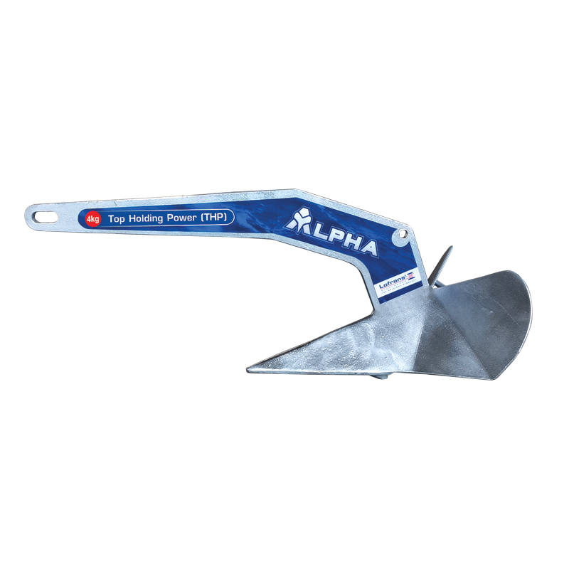 lalizas 75460 Lofrans' Anchor ALPHA, Top Holding Power (THP), Hot-Dip Galvanized, 4kg