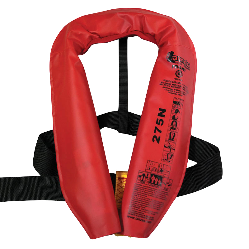 lalizas 712162 LALIZAS Inflatable Lifejacket Lamda, Auto, 275N, w/ Zipper, SOLAS/MED