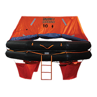 lalizas 79869 LALIZAS Liferaft SOLAS OCEANO,Throw-overboard Type,10 prs,canister (A)