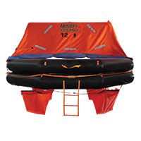 lalizas 79870 LALIZAS Liferaft SOLAS OCEANO,Throw-overboard Type,12 prs,canister (A)