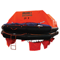 lalizas 79874 LALIZAS Liferaft SOLAS OCEANO,Throw-overboard Type,25 prs,canister (A)