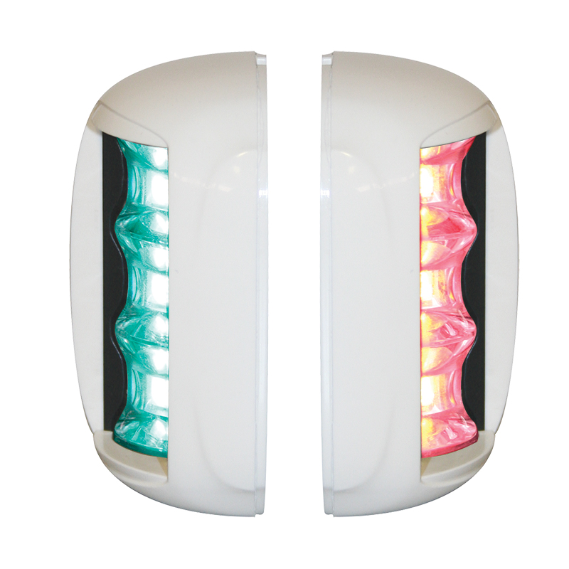 lalizas 71969 FOS LED 20 Starboard  & Port Lights 112,5°, Set, with white housing