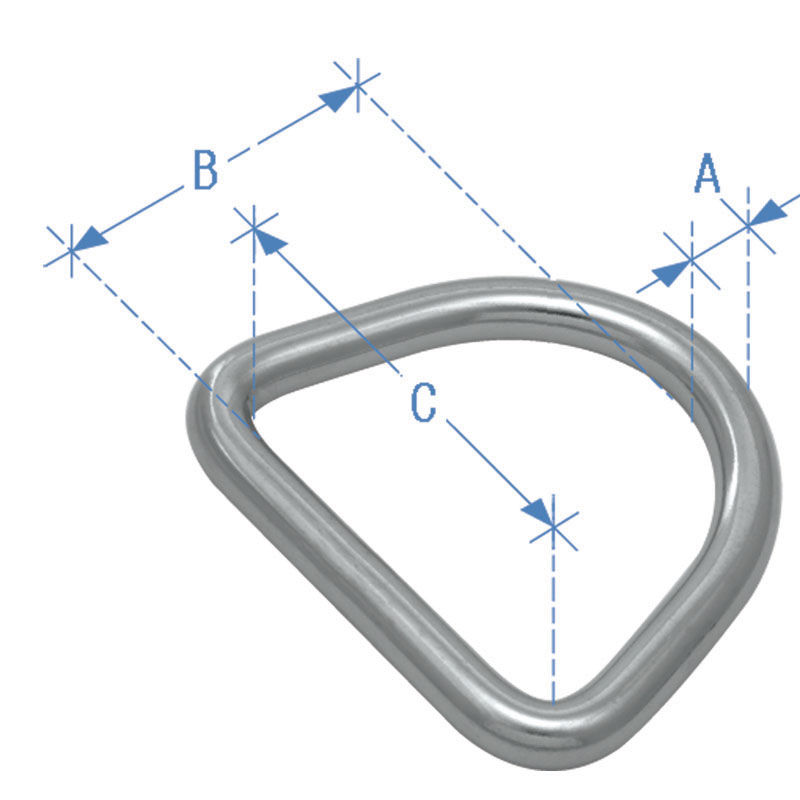 Dee Ring, Inox 316, 4x25mm