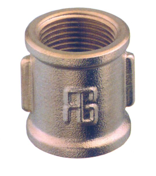 lalizas 90144 Straight Coupling, Brass 1/4''