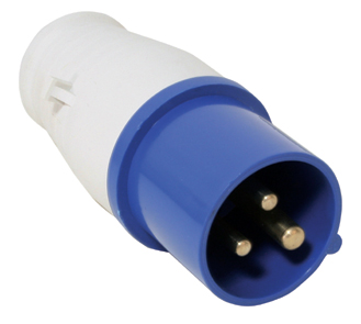 lalizas 90394 Plug, male, 16A, 220-240V, blue