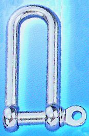 lalizas 91312 Long type D shackle, AISI 316, 4*8*32mm