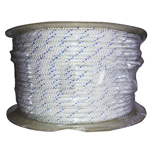 lalizas 92039 CABO Ops purpose rope,8mm,white/blue braid,24 strands,Double braid, Polyester