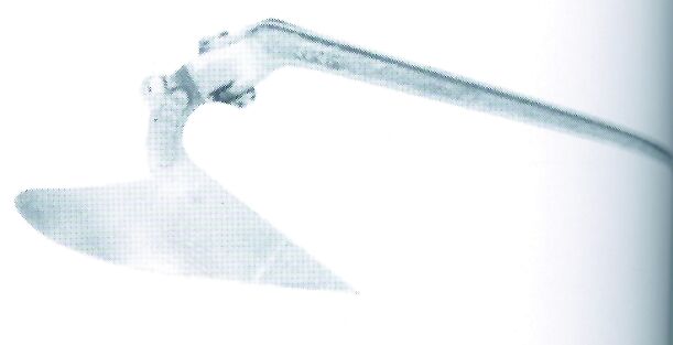 lalizas 92264 Plough anchor, hot dip galvanized, CQR type, 7kg