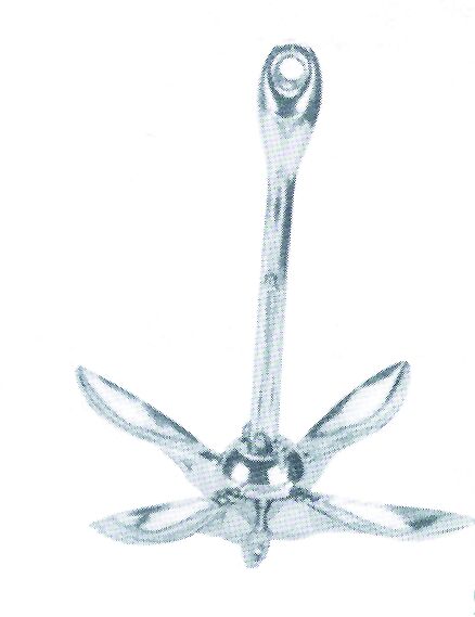 lalizas 92277 Folding anchor,hot dip galvanized,1.5kg