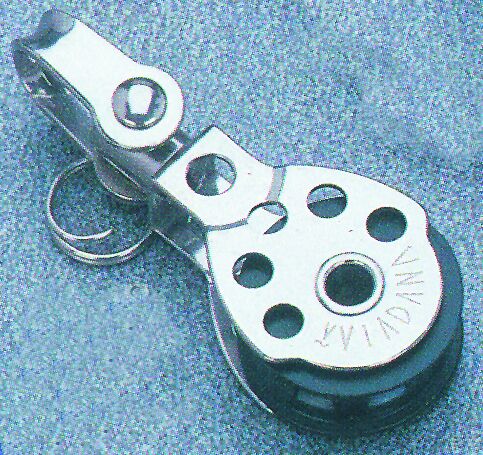 lalizas 92475 Single swivel block with balls and shackle,25mm Diam. 8mm