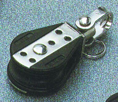 lalizas 92499 Swivel ball bearing block with shackle, 28mm, Diam. 8mm