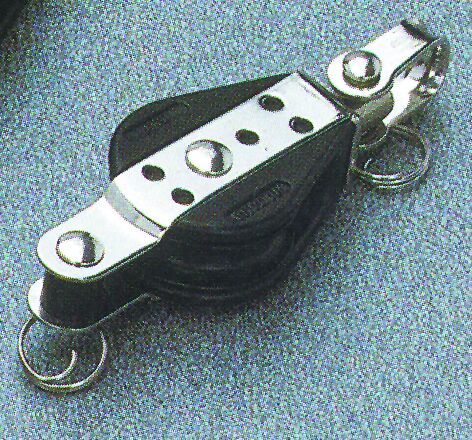 lalizas 92500 Swivel ball bearing block with shackle and becket, 28mm, Diam. 8mm