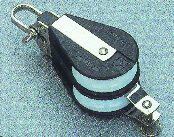 lalizas 92555 Double ball bearing block with becket,Diam. 57mm, Diam. 12mm