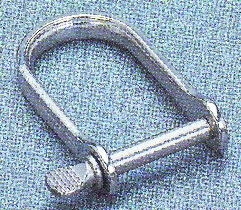 lalizas 92706 Shackles, U shape, Diam. 5mm, B 22mm, H 37mm