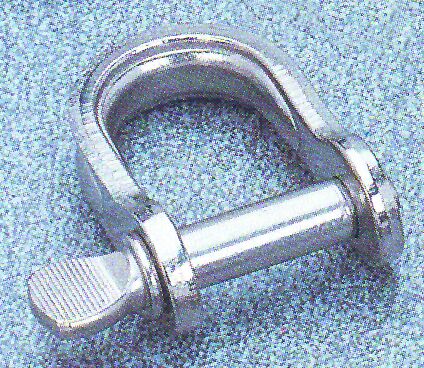 lalizas 92707 Shackles,U shape, Diam. 6mm, B 16mm, H 21mm