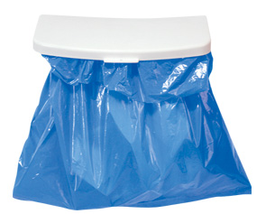 lalizas 94146 Trash Bag Holder 'Store-All', 28x13,7x6,5cm - White