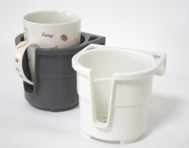 lalizas 94161 Drink Holder 'Store-All', 11x11x10cm - White