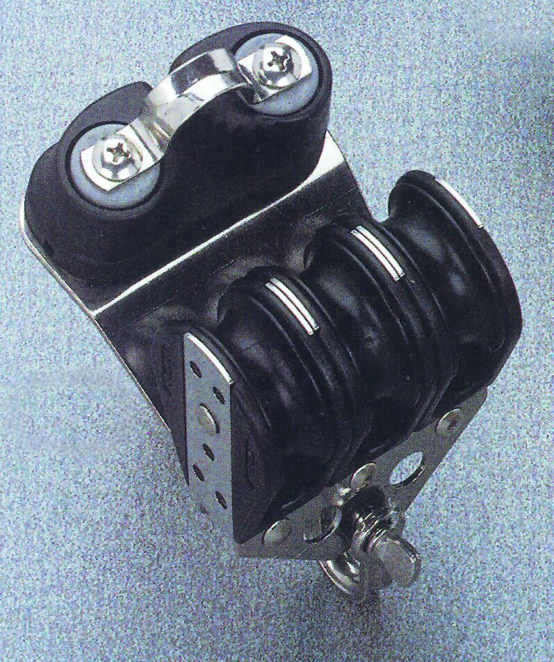 lalizas 95830 Triple ball bearing block with cabron fibre ball, Diam. 38mm, Diam. 10mm
