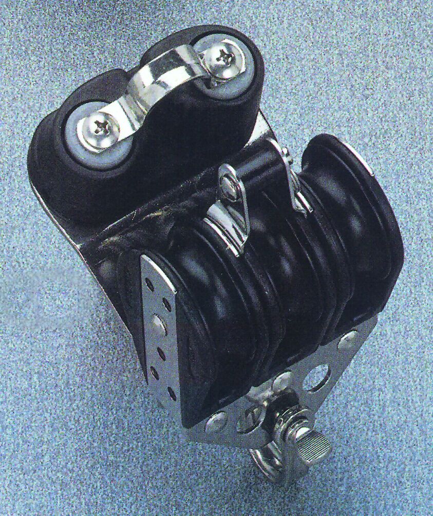 lalizas 95832 Ball bearing block triple with becket-carbon fibre ball , Diam. 38mm, Diam. 10mm