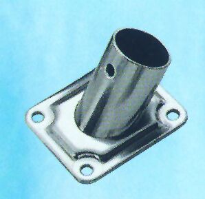 lalizas 95880 Rectangular Base, w/inclination 60°, Inox 316, ø25mm