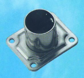 lalizas 95881 Rectangular Base, w/inclination 90°, Inox 316, ø25mm