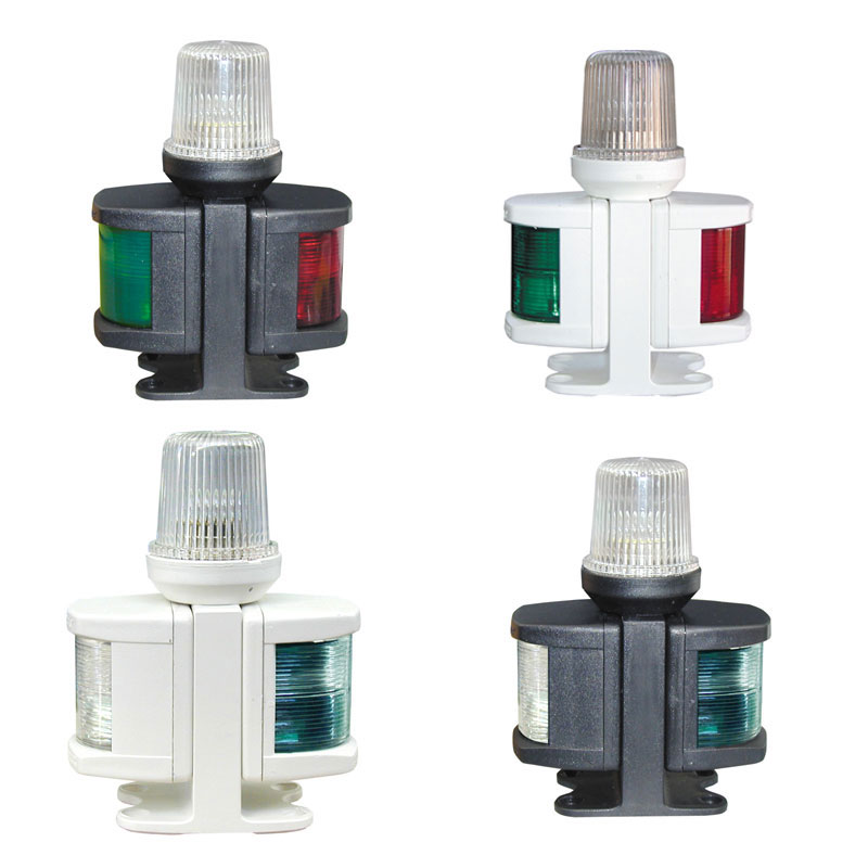 CLASSIC 12 All-round Light & Starboard & Port Lights, with black housing