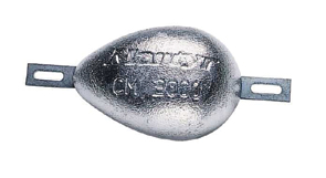 lalizas 96014 Hull anode, 2kg, 138x95mm
