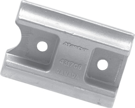 lalizas 96025 Curved block anode, for Johnson, 0,27kg